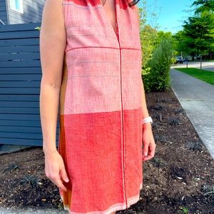 Hand woven hand made dress from Mallorca Spain, brand is Pla by Irene Peukes.